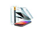 Spigen Glass tR EZ Fit (Privacy) 2 Pack - Transparency - iPhone 16/15 Plus