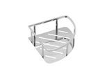 Pressalit corner shelf polished stainless steel
