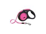 Flexi New Neon S Tape 5 m (black/neon pink)