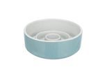 Trixie Slow Feeding Ceramic Bowl 0.9 l/ø 17 cm grey/blue