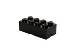 LEGO Aufbewahrungsstein, 8 Noppen, schwarz