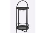 Weinregal HEINE HOME, schwarz, B:39cm H:87cm T:39cm, Metall, Regale, Weinregal