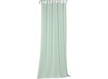 Vorhang WIRTH "Sunday", grün (mint), B:142cm H:245cm, Jacquard, Baumwolle, Polyester, Gardinen, nach Maß