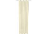 Vorhang WIRTH "Sunday", beige (creme), B:142cm H:345cm, Jacquard, Baumwolle, Polyester, Gardinen, nach Maß