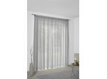 Vorhang WIRTH "Sunday", grau (hellgrau), B:142cm H:295cm, Jacquard, Baumwolle, Polyester, Gardinen, nach Maß