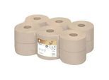 Satino by Wepa PureSoft Toilettenpapier Mini Jumbo beige JT1, Recycling, 2-lagig, 180 Meter 1 Pack = 12 Rollen