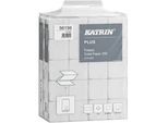 Katrin 56156 Plus Toilettenpapier 250 Einzelblatt 2-lagig (gefaltet) 1 Pack = 10000 Blatt