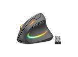 SPEEDLINK PIAVO PRO RGB Rechargeable Vertical Ergonomic Mouse - Wireless, rubber-black