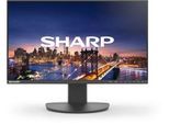 Businessmonitor SHARP MultiSync® EA242F, 23,8″, 1920 x 1000, HDMI/DisplayPort/USB, dreh-/schwenk-/neigbar, höhenverstellbar, schwarz