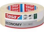 tesa Malerband Economy, 50 m × 38 mm, chamois – glatte Flächen, leicht ablösbar, rückstandsfrei