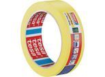 tesa Präzisionskrepp 4334 Malerkrepp, 50 m × 30 mm, gelb, innen/außen, UV‑beständig, rückstandsfrei