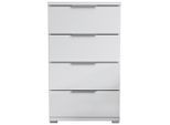 Boxxx Nachtschrank, Weiß, Kunststoff, 4 Schublade(n) Schubladen, 46x79x42 cm, Schlafzimmer, Nachttische