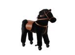 My Baby Lou Reitpferd, Schwarz, Dunkelbraun, Metall, Kunststoff, Textil, 45x74x74 cm, RoHS, AZO-frei, EN 71, CE, Geräuscheffekte, Spielzeug, Babyspielzeug, Schaukeltiere & Hüpftiere