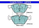 ATE Bremsensatz, Scheibenbremse 142042946 Vorderachse belüftet 330mm 24mm für BMW
