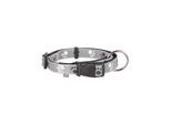 Trixie Silver Reflect collar M-L: 35-55 cm/20 mm black/silver grey