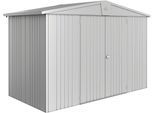 Gerätehaus BIOHORT "Europa Gr. 4A, verschiedene Farben", silber, metallic, Stahl, Gerätehäuser, Qualitäts-Geräteschuppen aus Metall