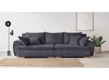 Big-Sofa HOME AFFAIRE "Katja, B: 275 cm - OTTO. Verlässliche Qualität.", grau (anthrazit), B:275cm T:108cm, 100% Polyester, Sofas, Big-Sofa, Mega-Sofa mit 4 Zierkissen