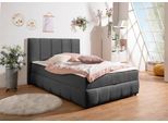 Boxbett OTTO HOME "Hartley inkl. Bettkasten und Topper, auch in Überlänge erhältlich", grau (anthrazit), B:152cm L:210cm, Komplettbetten, wahlweise mit Bonnell- oder TTFK-Matratze in H2, H3 o. H4 erhältlich