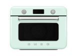 SMEG Multiofen "COF01PGEU", grün (pastellgrün), B:51cm H:40cm T:50cm, Minibacköfen