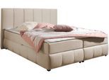 Boxbett OTTO HOME "Hartley inkl. Bettkasten und Topper, auch in Überlänge erhältlich", beige, B:172cm L:230cm, Komplettbetten, wahlweise mit Bonnell- oder TTFK-Matratze in H2, H3 o. H4 erhältlich