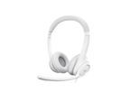 Logitech H390 USB Computer Headset - White