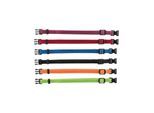 Trixie Junior Set of puppy collars M-L: 22-35 cm/10 mm 6 pcs. black red royal blue apple papaya orchid