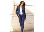 Schlupfhose CLASSIC BASICS, Damen, Gr. 24, Kurzgrößen, marine, weiß, gestreift, 100% Polyester, gemustert, mehrfarbig, Hosen Schlupfhose