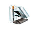 Spigen Glass tR EZ Fit HD Privacy 1 Pack - iPhone 15 Pro Max