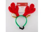 Grün-roter Weihnachtskopfschmuck für Haustiere 25x26cm