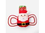 Rotes Haustierspielzeug in Weihnachtsmanndesign 25x41cm
