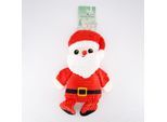 Rotes Haustierspielzeug im Weihnachtsmann-Design 47x36cm