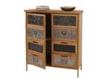 Apothekerkommode MCW-O79, Schrank Highboard Staufächer, Vintage Shabby-Look 94x80x35cm, blau