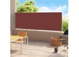 vidaXL Seitenmarkise Ausziehbar 180x500 cm Braun