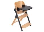 Chicco Hochstuhl , Schwarz, Buchefarben , Holz, Kunststoff , Buche , 44x63-83x55 cm , Fussstütze verstellbar, Essbrett abnehmbar, in Liegefläche verstellbar, zusammenklappbar , Baby- und Kindermöbel, Babyzimmer, Hochstühle