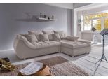 Ecksofa HOME AFFAIRE "Imola, bequem, aktuelle Steppung im Sitz, L-Form, Breite 270cm", braun (hellbraun), B:270cm H:90cm T:170cm, Microfaser PRIMABELLE (100% Polyester) / Struktur (82% Polyester, 9% Viscose, 7% Baumwolle, 2% Nylon);Kunstleder SOFTLUX / Struktur (82% Polyester, 9% Viscose, 7% Baumwolle, 2% Nylon);Cord (93% Polyester, 7% Polyamid), Sofas, Ecksofa, wahlweise mit Bettfunktion