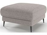 Polsterhocker HOME AFFAIRE "Downtown", beige (natur), B:80cm H:44cm T:80cm, 96% Polyester, 4% Polyacryl, Hocker, Polsterhocker, passend zur Serie, auch in Cord