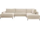 Wohnlandschaft HOME AFFAIRE "Downtown XXL B/T/H: 341/223/84 cm Loungemöbel zum Relaxen", beige (natur), B:341cm H:84cm T:223cm, 88% Polyester, 12% Polyacryl, Sofas, Wohnlandschaft, weicher Sitzkomfort, Cord-Bezug, weicher Sitzkomfort U-Form