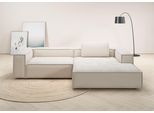 Ecksofa HOME AFFAIRE "Watertown, modernes XXL L-Form, 306 cm breit", beige (nature), B:306cm H:68cm T:191cm, 94% Polyester, 6% Nylon, Sofas, Ecksofa, Großzügiges Lounge-Sofa mit viel Platz für die Familie