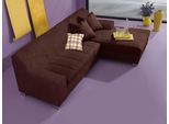 Ecksofa HOME AFFAIRE "Anzio, elegant und gemütlich, Breite 239cm, L-Form", braun, B:239cm H:75cm T:82cm, Sofas, Ecksofa, wahlweise mit Bettfunktion