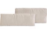 Sofakissen HOME AFFAIRE "Bloomfield", beige, B:75cm T:20cm, 92% Polyester 8% Nylon, Polsterauflagen, Sofa-Zubehör, Kissenset: bestehen aus einem Vorlagekissen und einem Nierenkissen