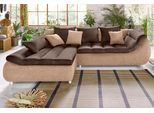 Ecksofa HOME AFFAIRE "Imolla modern, Breite 270cm, bequem, aktuelle Steppung im Sitz, L-Form", braun (hellbraun, dunkelbraun), B:270cm H:90cm T:104cm, Luxus-Microfaser ALCAZAR (100% Polyester) / Struktur (100% Polyester);Zierkissen: 100% Polyester;Microfaser PRIMABELLE (100% Polyester) / Luxus-Microfaser ALCAZAR (100% Polyester), Sofas, Ecksofa, inkl. Bettfunktion und Bettkasten