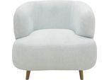 Sessel HOME AFFAIRE "Tistam", blau (hellblau), B:90cm H:73cm T:86cm, 95% Polyester, 5% Nylon, Sessel, Sessel, Formschöner Polstersessel, perfektes Einzelstück, organische Form