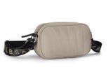 Umhängetasche ELBSAND "Minibag", Damen, Gr. B/H/T: 20,5cm x 12cm x 6cm, beige (sand), Stoff, Textil, clean, unifarben, Taschen Umhängetasche, Handtasche mit Steppung, Crossbody Bag VEGAN