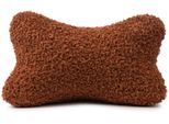 Nackenkissen GÖZZE "Curly Lesekissen Rolf", braun (zimt), B:40cm H:19cm L:25cm, Polyester, Funktionskissen
