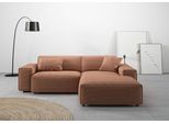 Ecksofa HOME AFFAIRE "Glimminge L-Form auch in Breitcord, Feincord + Easy care-Bezug", braun, B:234cm H:71cm T:191cm, 100% Polyester, Sofas, Ecksofa, Breite 234, Zierkissen