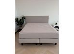 Spannbettlaken KAYORI "Emma", grau, B:180cm L:200cm, Mako-Satin, Obermaterial: 100% Baumwolle, Bettlaken, Spannbettlaken, 100% Baumwollsatin