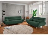 Polstergarnitur HOME AFFAIRE "Drago, modern und zeitlos, aktuelle Formensprache, komfortabel", grün (moosgrün), H:81cm T:90cm, 100% Polyester, Sitzmöbel-Sets, als Sessel/Polsterecke erhältlich, versch. Stoffe, inkl. 2 Zierkissen