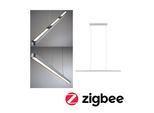 PAULMANN LED Pendelleuchte "Lento Smart Home Zigbee 3x13,5W 230V Aluminium/Kunststoff", grau (chromfarben), 3, H: 2,5cm, 1 Stk., Leuchten, TunableWhite, LED Pendelleuchte