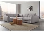 Ecksofa HOME AFFAIRE "Bloomfield, Mega Polsterecke, Breite 289cm, viel Platz, L-Form", grau, B:209cm H:84cm T:289cm, 92% Polyester 8% Nylon, Sofas, Ecksofa, In verschiedenen Größen