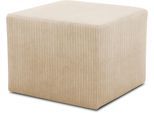 Polsterhocker HOME AFFAIRE "Jadelyn", beige (creme), B:60cm H:44cm T:60cm, 100% Polyester, Hocker, Polsterhocker, Cordbezug, passend zum Schlafsofa